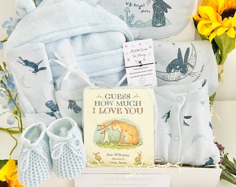 Baby Boy Hamper Guess How Much I Love You, Baby Gift Hamper, New Mum Hamper, Unisex Baby Hamper, Pregnancy Gift Hamper, Baby Shower Gift