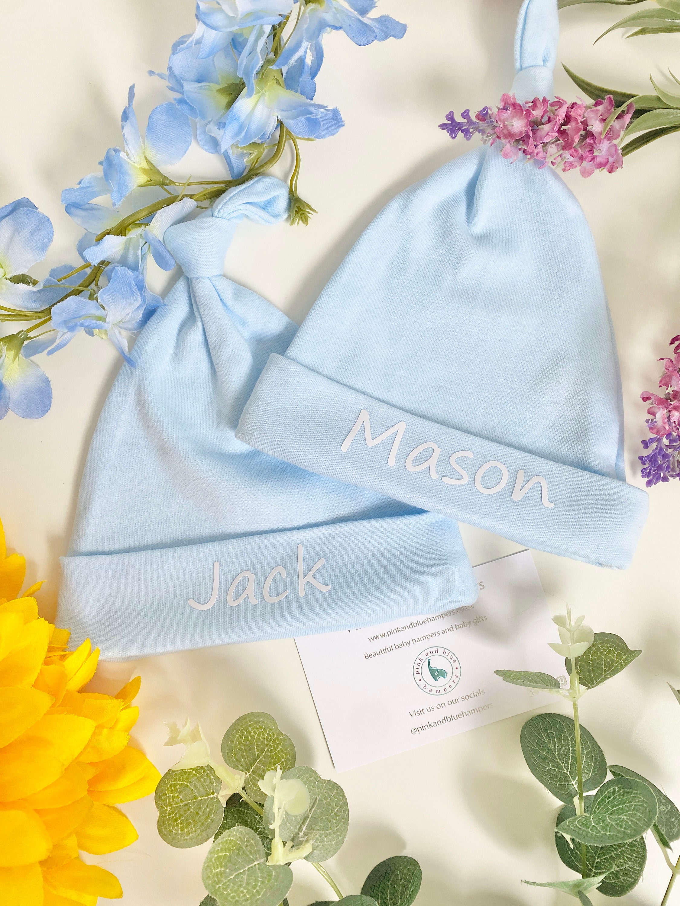 Ｓ様orderページ⭐︎ twin boysミニ帽子 双子　兄弟 Twin Boys Baby Gift Set, Rattles, Booties & Hats - Etsy