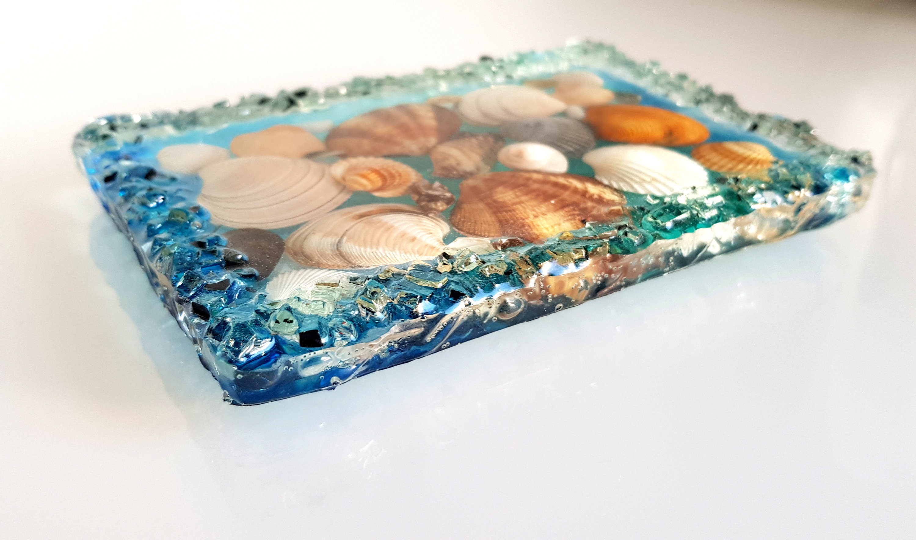 Handmade resin soap tray Resin Soap Dish Shell Soap Dish Etsy