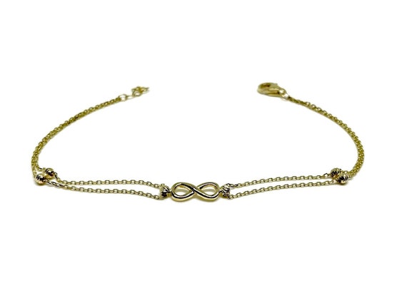 9ct gold infinity best sale bracelet