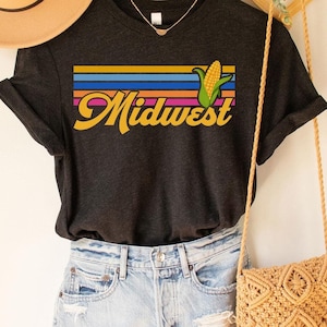 Midwest Tee, Midwest tshirt, Retro Midwest Corn & Farming, Midwest Sweatshirt,Midwest Shirt