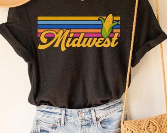 Midwest Tee, Midwest tshirt, Retro Midwest Corn & Farming, Midwest Sweatshirt,Midwest Shirt