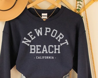 Newport Beach Sweater,Newport Beach Shirt, Newport Beach Tee, California Crewneck, California Shirt, California Tee for Women, Wanderlust