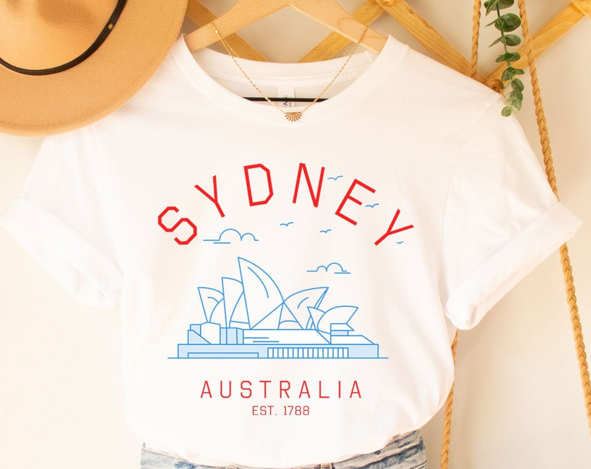 Discover Sydney Australien Ästhetik T-Shirt