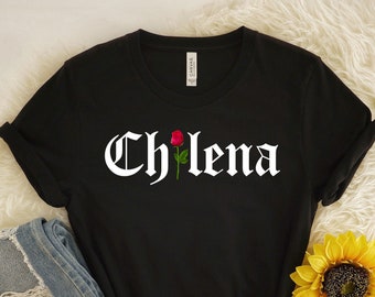 Chilena shirt, Chile flag, Chilena from USA, Chile Shirt, Chile girl gift, Chile gift, Chile Woman, Latina TShirt, Latina Shirts, Chula