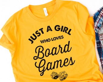 Bordspelshirt, bordspelshirt voor haar, bordspelliefhebber, gamingshirt, gamershirt, bordspel-T-shirts, bordspelshirt, bordspelcadeau,