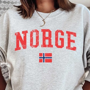 Norge Sweatshirt,Norway Travel Shirt, Norway Shirts, Norway Lover Gift, Norway Lover Shirt, Norwegian Shirt, Norway Vacation, Travel