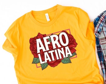 Afro Latina Shirt, chingona Shirt, Mexican Girl Shirt, Mexico Hispanic Shirt, Latina Power Shirt, Latino Tee, Spanish Girl Outfit,Latina