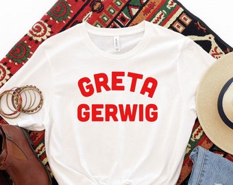 Greta Gerwig, merchandising de cine, camiseta de película, camiseta de cine, camiseta de Greta Gerwig, regalo de cumpleaños, camisetas retro, regalo vintage, camiseta de moda.