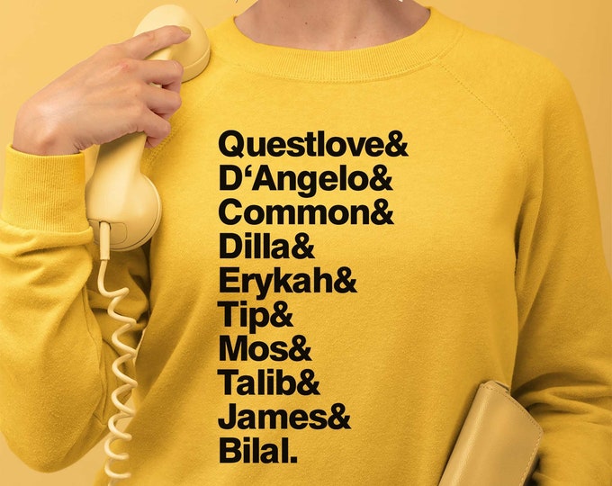 The Soulquarians sweatshirt, J Dilla, D'Angelo, Common, Hip Hop, Questlove,  Erykah Badu, The Soulquarians Albums T-Shirt - Hip Hop