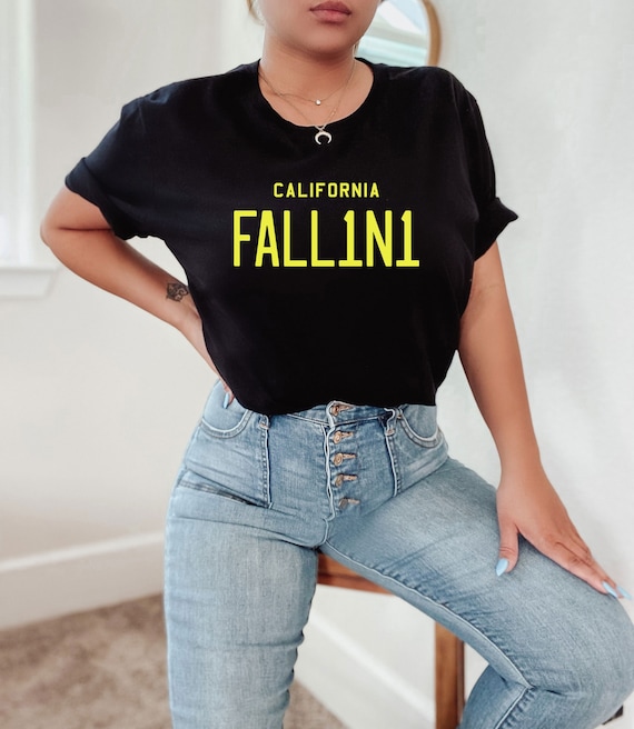Camiseta Lucifer Morningstar Matricula de California Fallin One Serie de TV Programa de TV Lucifer Club nocturno Lux Camiseta Tom Ellis Fall1n1 Etsy Espana