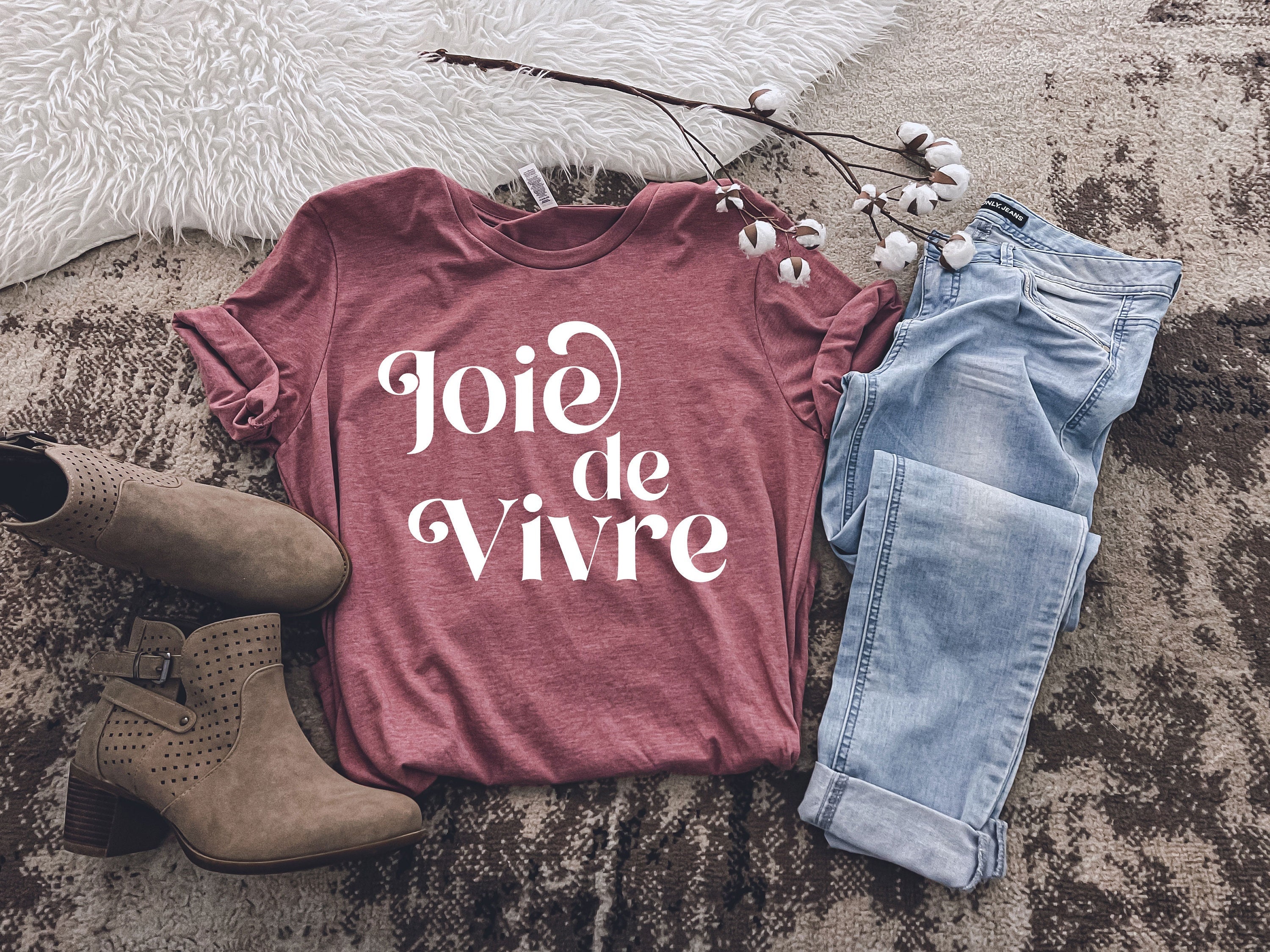 Joie De Vivre Tee french Shirt French Gift French Teacher gift for Women French Gifts for Men French Saying Etsy Australia