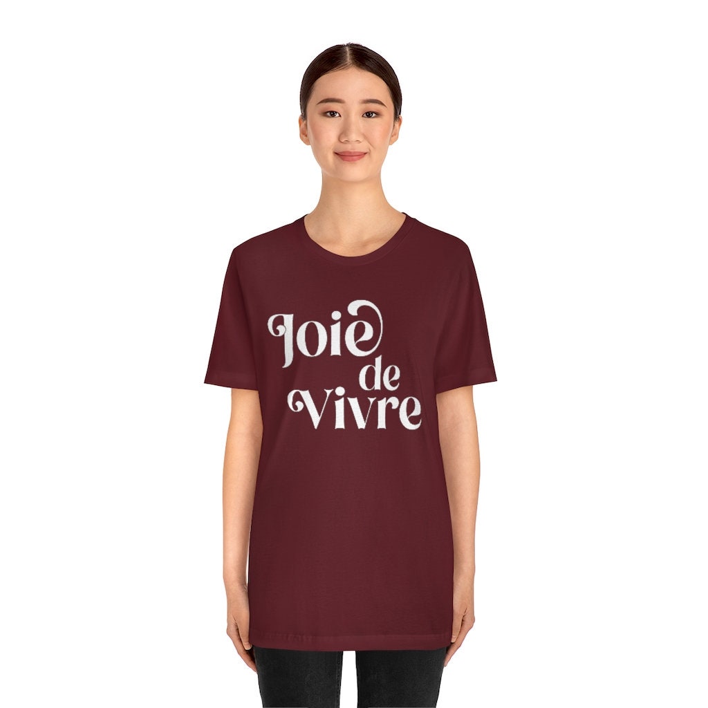 Joie De Vivre Tee french Shirt French Gift French Teacher gift for Women French Gifts for Men French Saying Etsy Australia