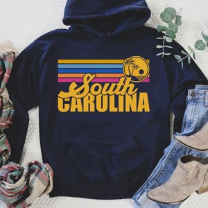 South Carolina Hoodie, Carolina Shirt, Carolina Fan Crewneck Shirt, Distressed Carolina Shirt, Carolina Gift, College