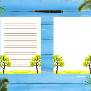 Spring Trees Letter Writing Stationery
