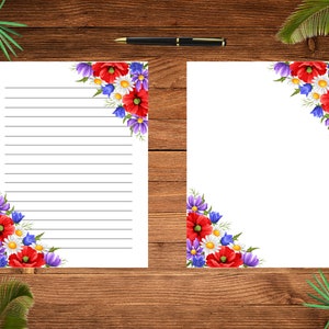 Papelería de escritura de letras florales