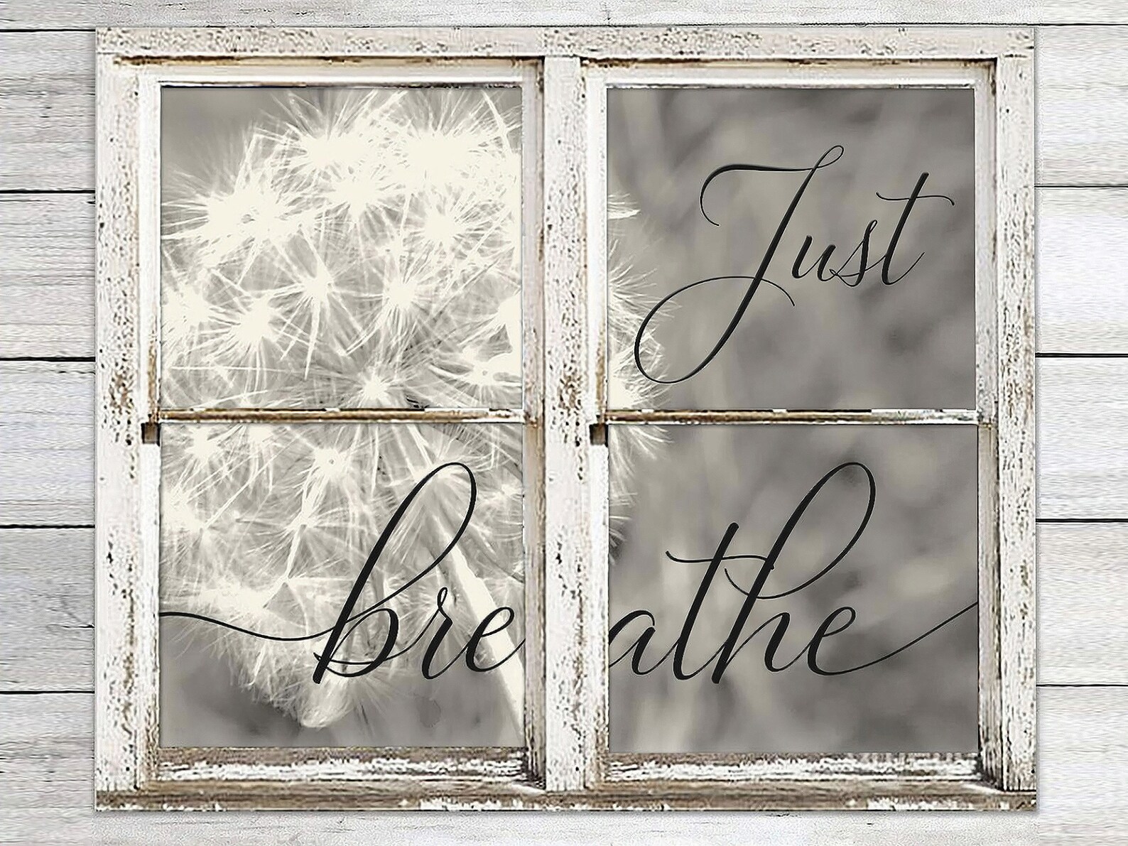 Just Breathe Canvas Dandelion Canvas Art Just Breathe Wall Etsy