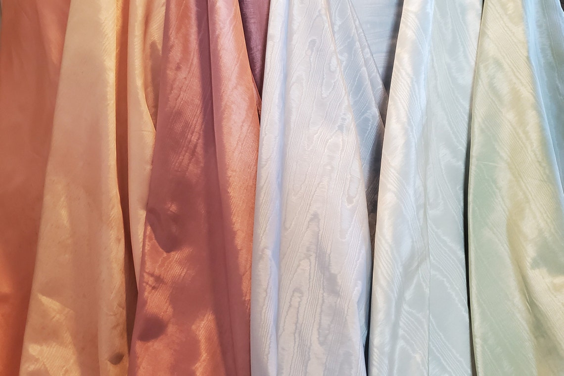 Moire Fabric by the Yard gros Grain Etsy