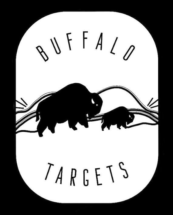 HMF Targets AR500 Bison Buffalo Steel Target Gong – 12" X 8" X 5/8" – Silhouette Animal Shape