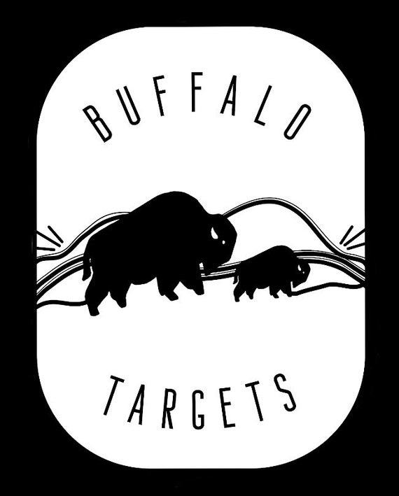 HMF Targets AR500 Steel Bison Silhouette Gong - 12" X 8" X 5/8" - Made In USA