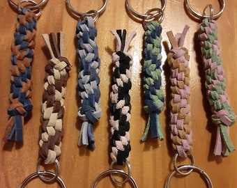 Trenza en zigzag de cuero