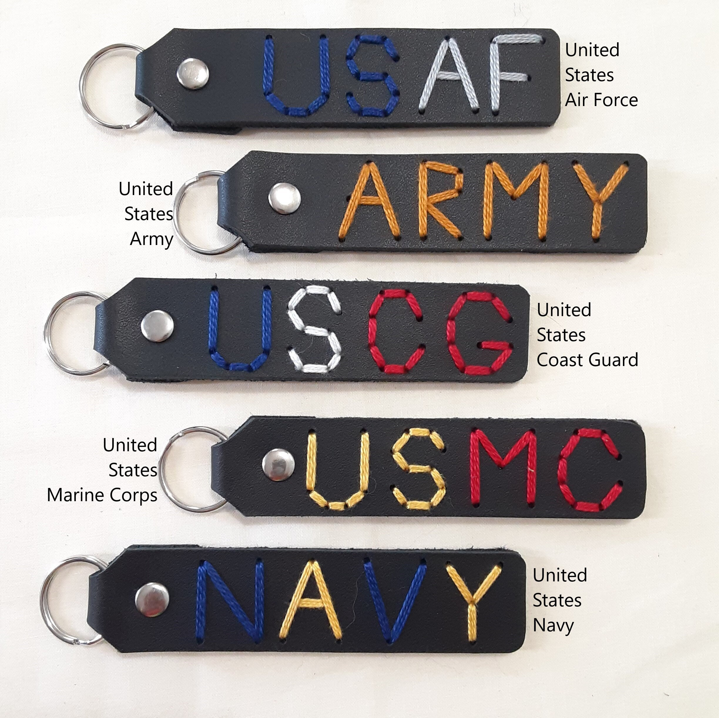 US Military Keychain - Etsy