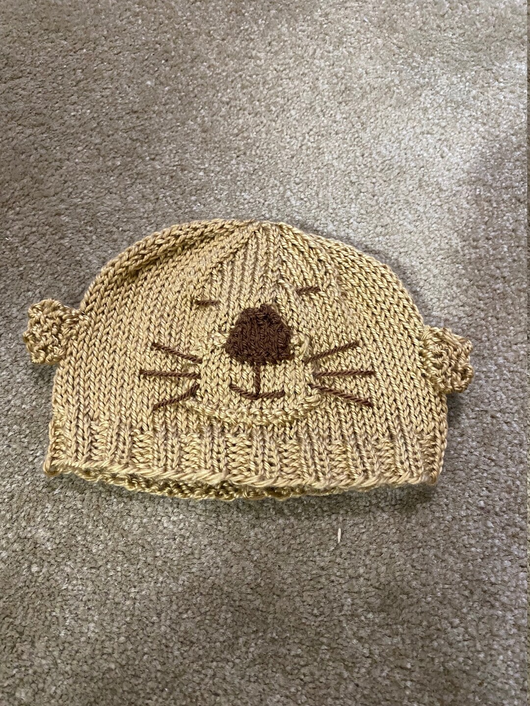 Knit Otter Toddler Hat 1-2 Years - Etsy