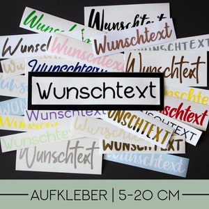 Individuelle Labels 5 20cm Breite Aufkleber Etiketten mit Wunschtext für Feiern, Hochzeit, Geburtstag, Haushalt, Büro, etc. Bild 1