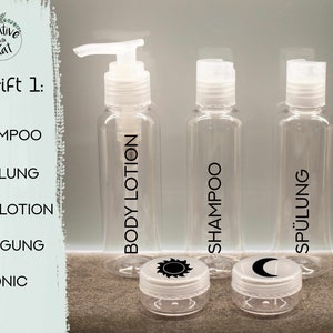 Achiount Reisebehälter Suslaufsichere Reise Container für Shampoo Creme  Spülung (4 St)