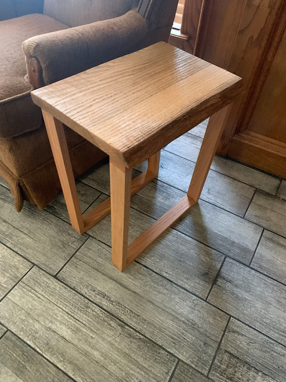 White Oak End Table Etsy