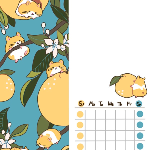 Hamster Calendars Etsy