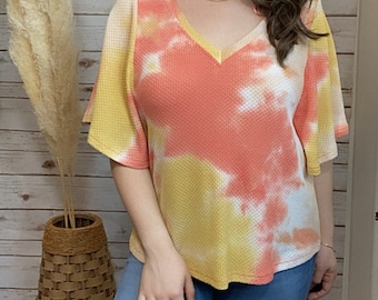 Ray of Sunshine Tie Dye Top
