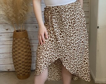 Animal Print Skirt, Summer skirt, leopard print skirt, cheetah print skirt