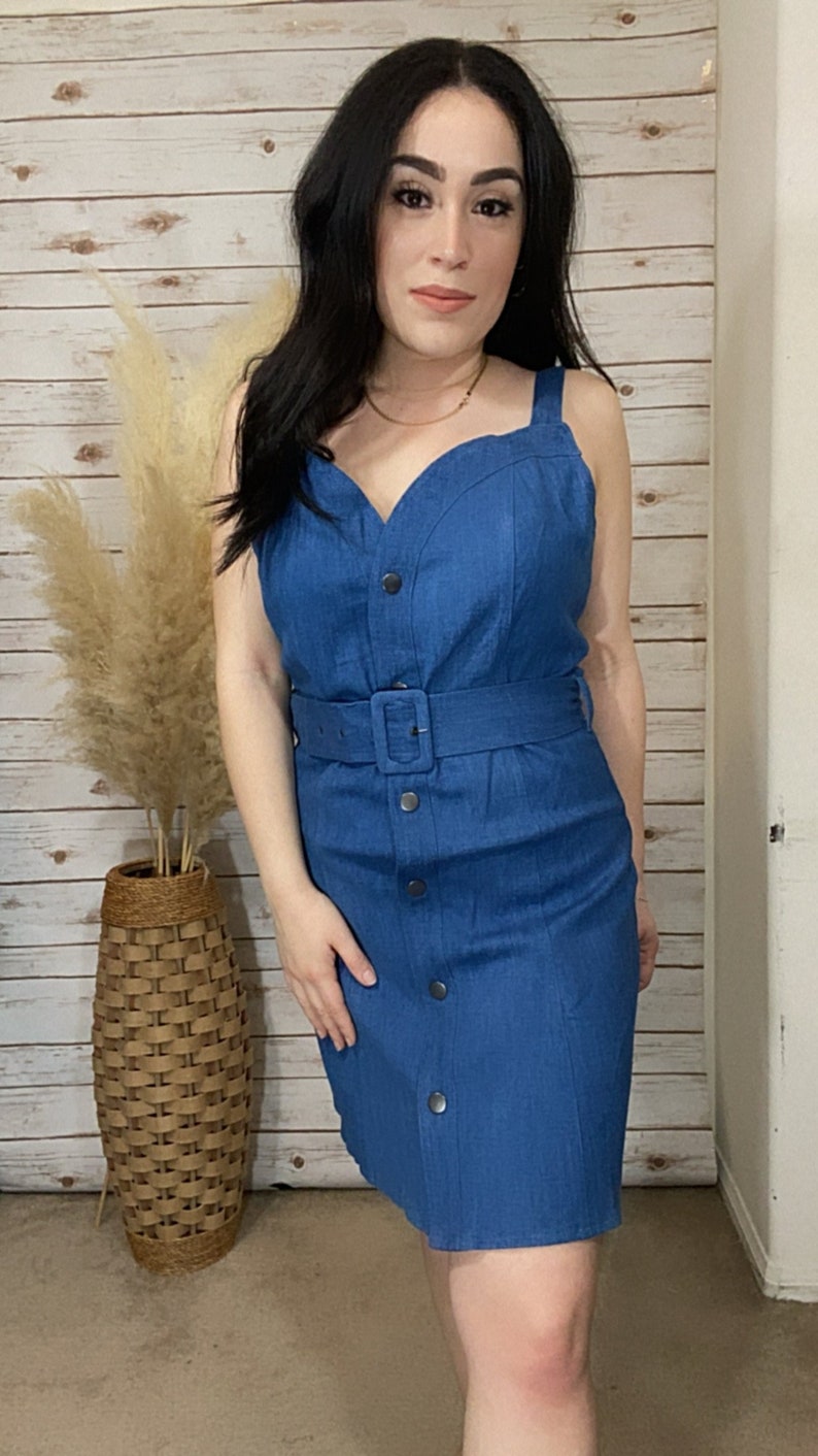 Marie Blue Denim Dress