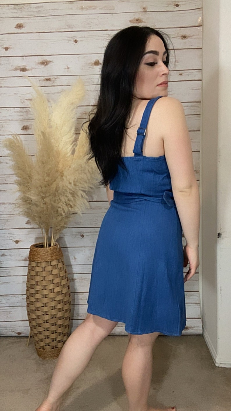 Marie Blue Denim Dress