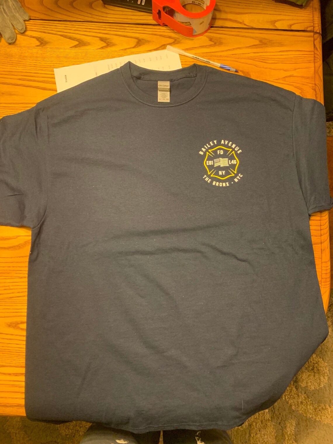 FDNY Cotton Shirt Engine 81 Ladder 46 | Etsy