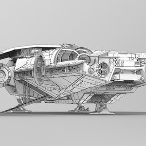 Jeff's Fondor Haulcraft STL files for 3d printing