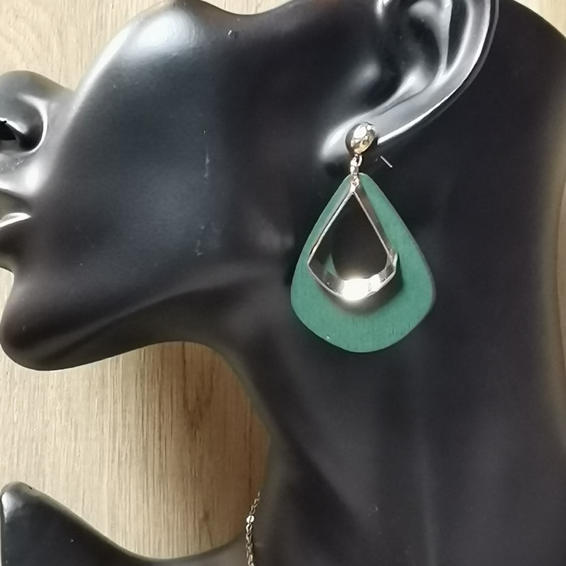 Oriental boho lace earrings
