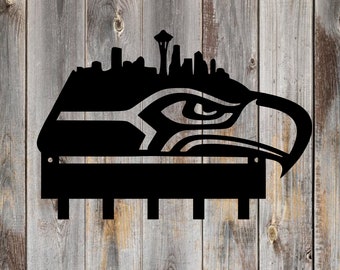 Seattle Style Seahawks Key Holder