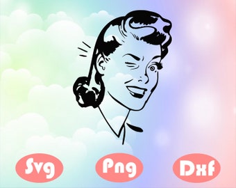 Download Retro Woman Svg Etsy
