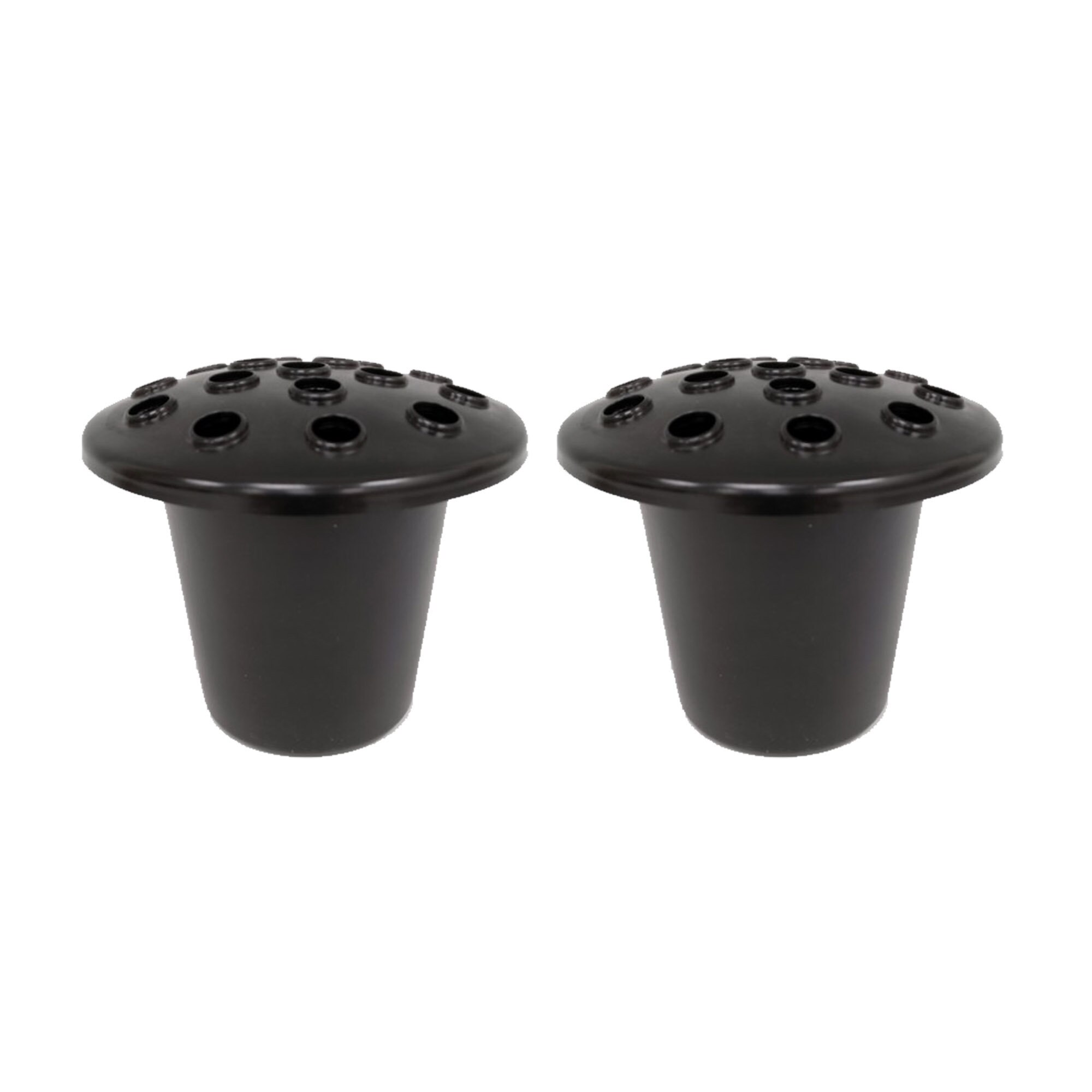 2x Plastic Black Memorial Grave Vases Grave Pot Graveside Rose Etsy