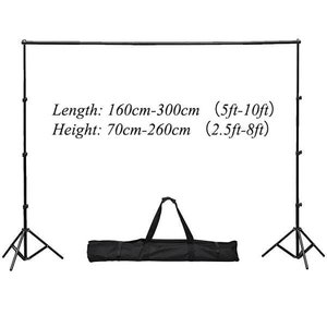 3*2.6m/10*8ft Backdrops Stand Background with 2lightstands+1crossbar+bigbag Stand,Photo booth Stand, Backdrop Frame, Wedding Backdrop