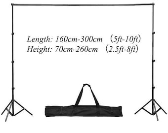 3*2.6m/10*8ft Backdrops Stand Background with 2lightstands+1crossbar+bigbag Stand,Photo booth Stand, Backdrop Frame, Wedding Backdrop