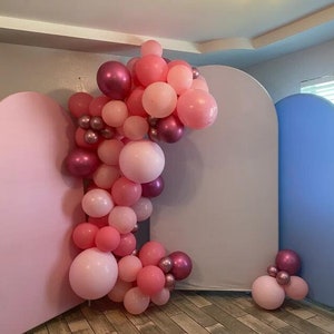 Double-Sided Arch Backdrop,Custom Chiara Arch Backdrop,Arch Backdrop Cover, Solid Color Arch Backdrop Panels,Polyester Fabric Arch Covers