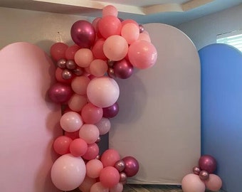 Double-Sided Arch Backdrop,Custom Chiara Arch Backdrop,Arch Backdrop Cover, Solid Color Arch Backdrop Panels,Polyester Fabric Arch Covers