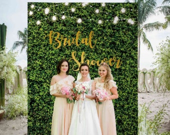 Hedge Grass Wall Wedding Backdrop,Wedding Decorations,Wedding Backdrop for Reception,Photo Booth Backdrop,Wedding Backdrop