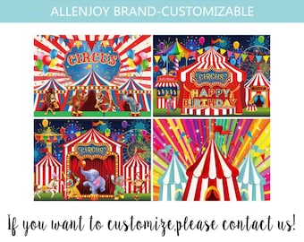 Carnival Backdrop,Circus Backdrop,Baby Shower Circus Birthday Party Banner,Custom Carnival Backdrop,Circus Party Backdrop Decorations