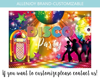 Disco 80s 90s 00s party Backdrop, Back to 80s Dance Party Banner, Retro 70s Disco Style Backdrop, Hip Hop Birthday Party Custom Backdrop