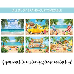 Summer Beach Ocean Photography Backdrop,Tropical Palm Tree Summer Birthday Party Sea Beach Bckground,Summer Seaside Holiday Backdrop