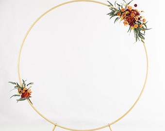 Round Stand Frame,Metal Round Backdrop Stand,Arched Professional Stand Frame,Balloon Arch Stand,Wedding Ceremony Arch,Floral Arch